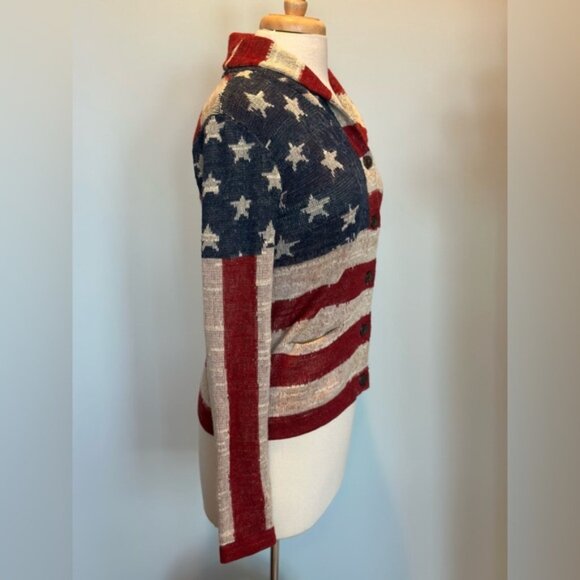 Ralph Lauren Denim & Supply American Flag Sweater Cardigan size Medium - Picture 16 of 16